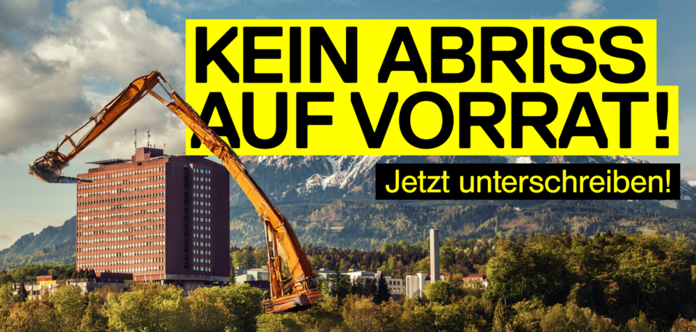 Petition «Kein Abriss auf Vorrat»